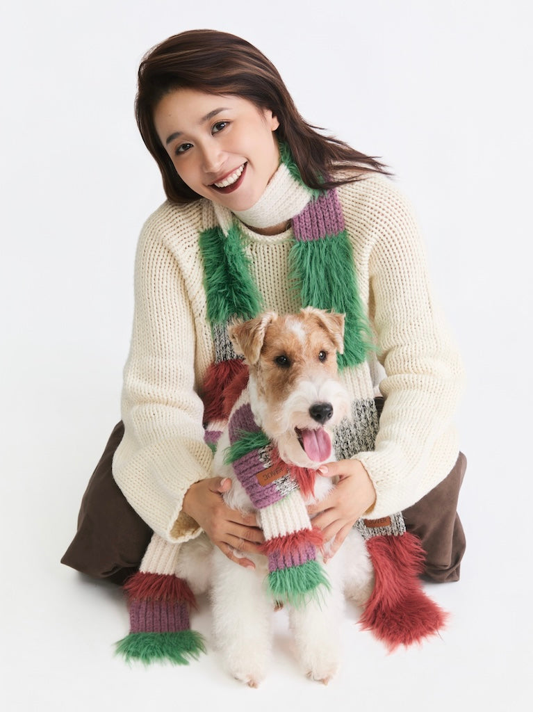 BOVER Color-block Scarf (Human Version)