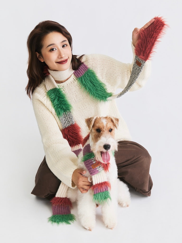 BOVER Color-block Pet Scarf (Pet Version)