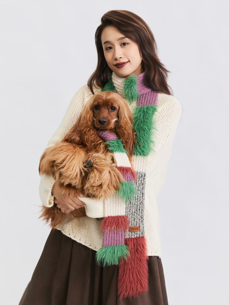 BOVER Color-block Scarf (Human Version)