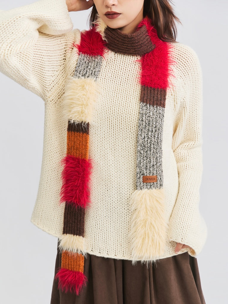 BOVER Color-block Scarf (Human Version)