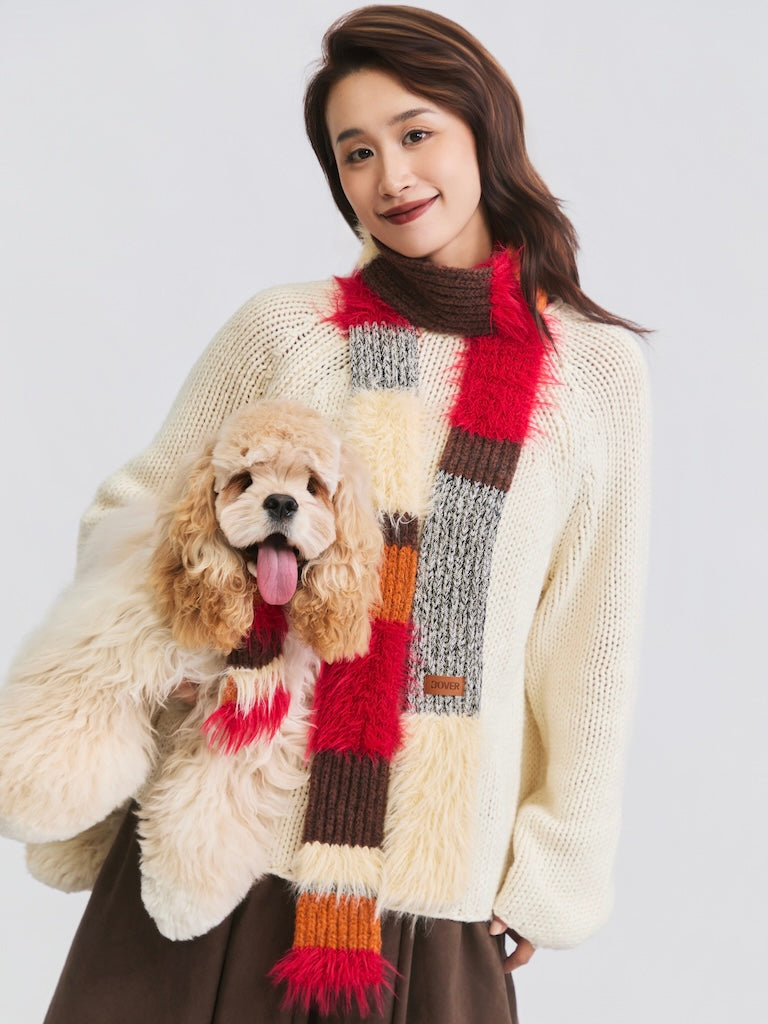 BOVER Color-block Scarf (Human Version)