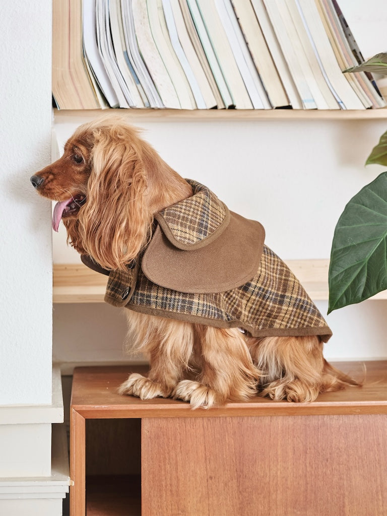 BOVER British Style Plaid Detective Cape