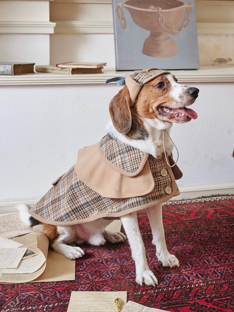 BOVER British Style Plaid Detective Cape