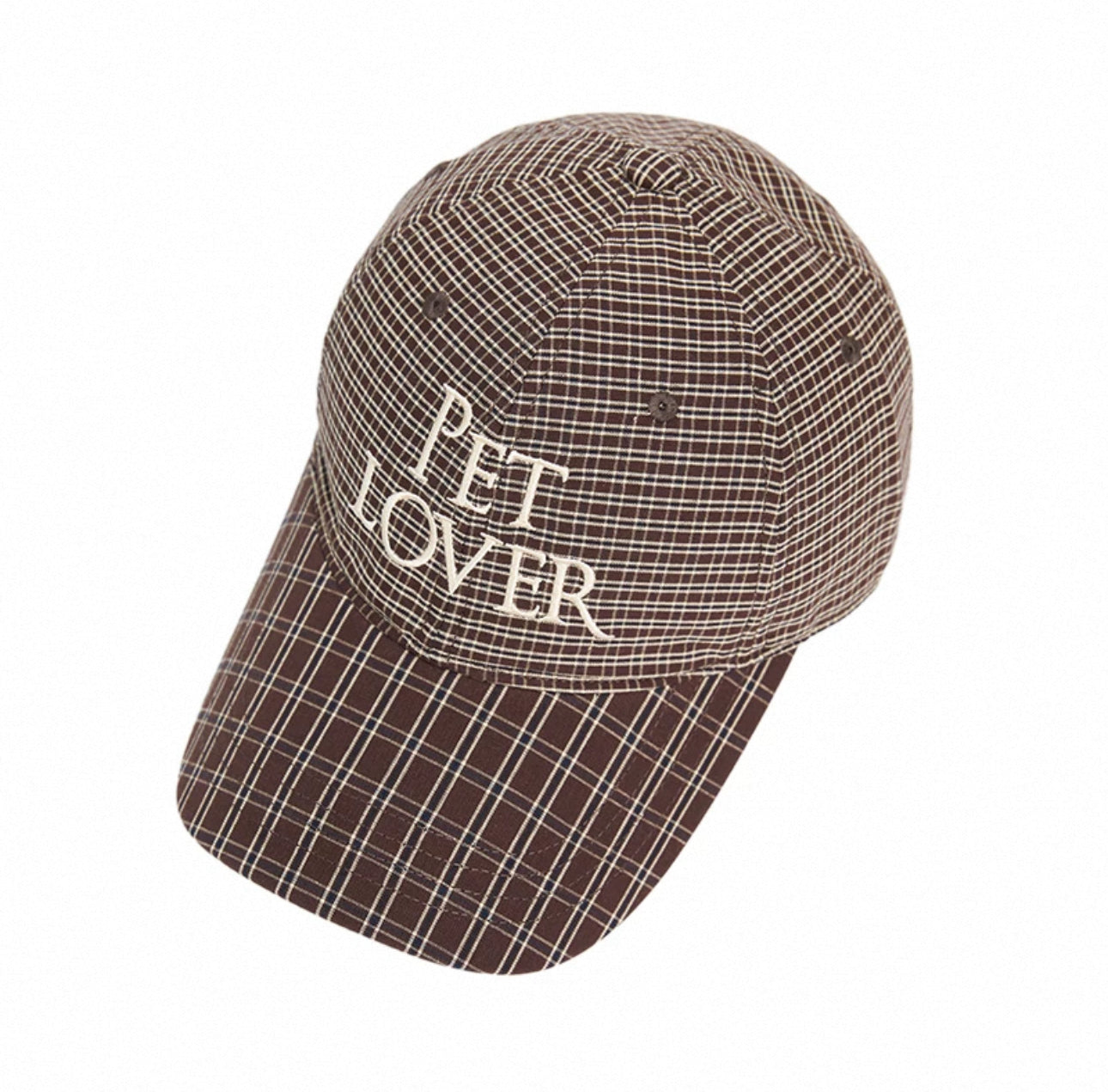 BOVER Embroidered Plaid Baseball Cap (Human Version)