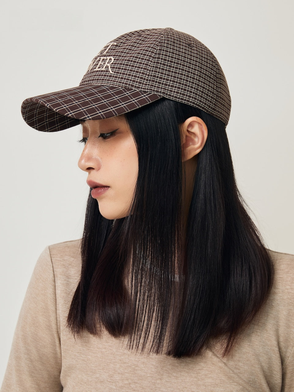 BOVER Embroidered Plaid Baseball Cap (Human Version)